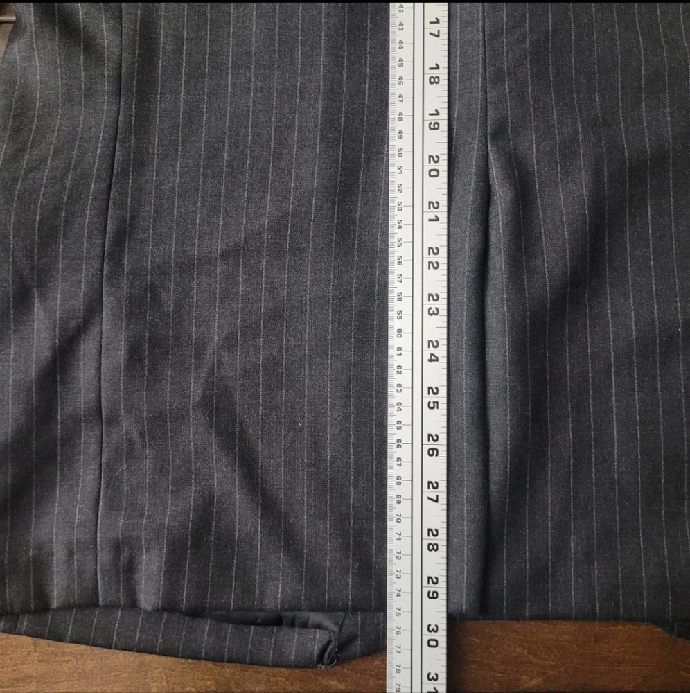 40R Eredi Pisano Men Super‎ 110s Black Pinstripe Loro Piana Wool Blazer Luxury